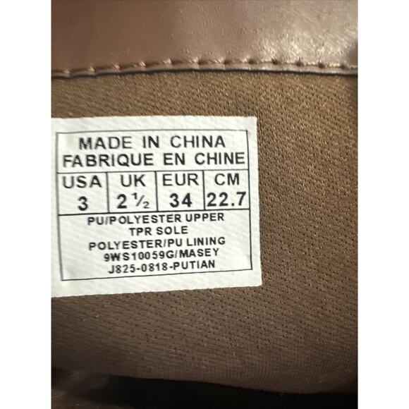 SOES BOOTS girls Faux Leather boots size 3 By Nine West - Picture 7 of 7